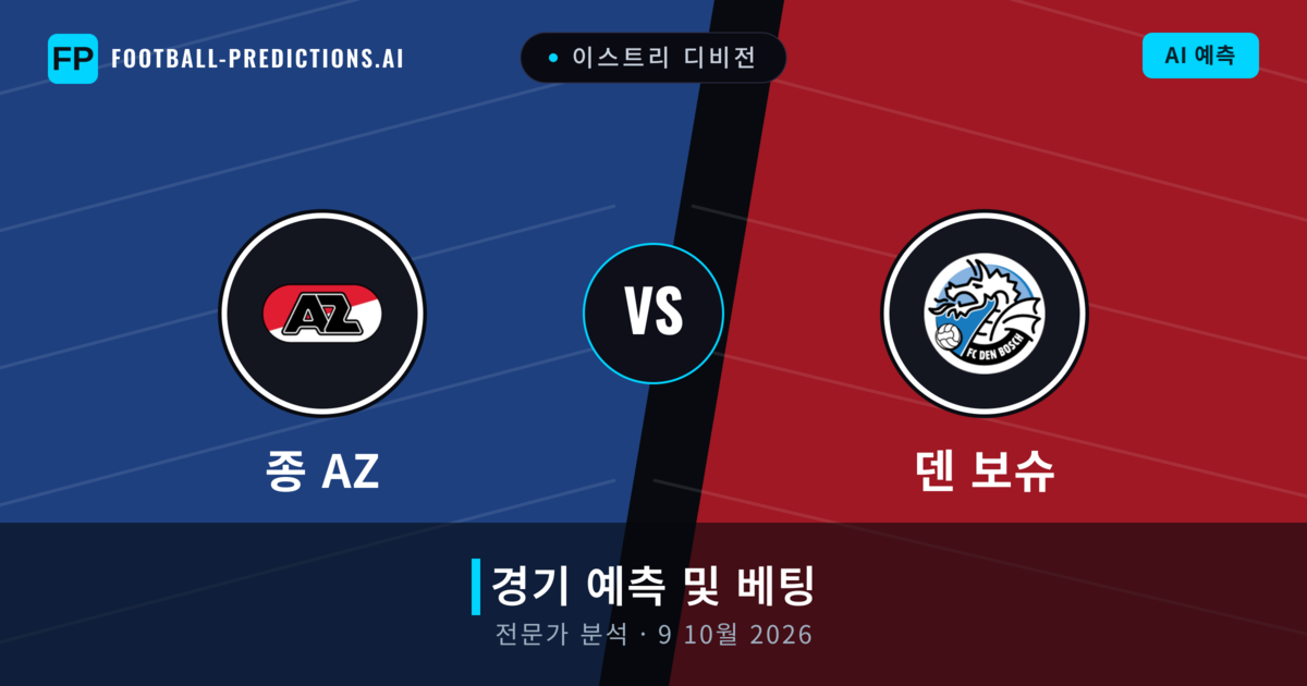 종 AZ 대 덴 보슈 — 경기 예측 및 프리뷰