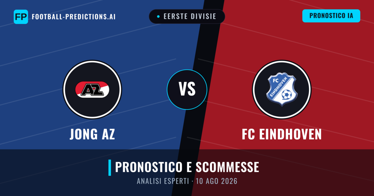 Jong AZ vs FC Eindhoven — pronostico e anteprima del match