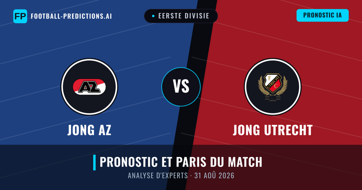 Jong AZ vs Jong Utrecht — pronostic et avant-match
