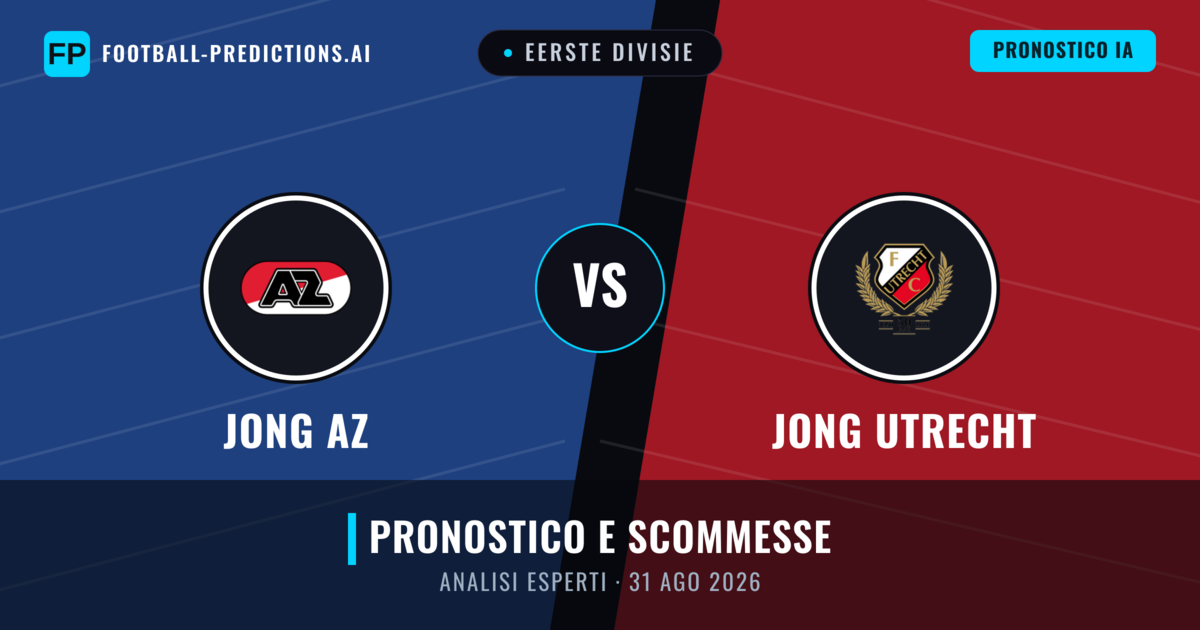 Jong AZ vs Jong Utrecht — pronostico e anteprima del match