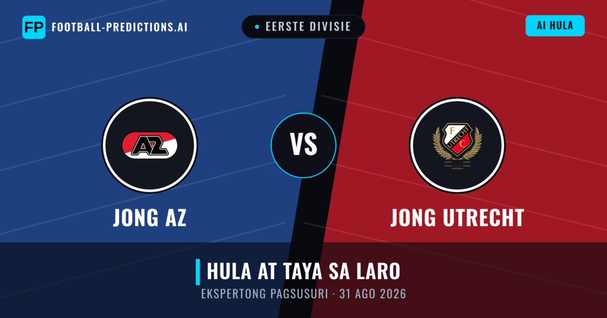 Jong AZ vs Jong Utrecht — hula at preview ng laban