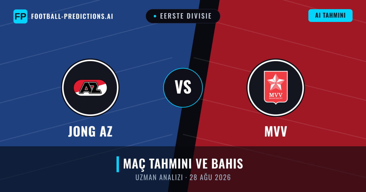 Jong AZ - MVV — maç tahmini ve önizleme