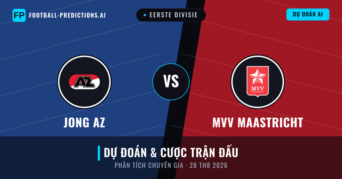 Jong AZ vs MVV Maastricht — dự đoán và xem trước trận đấu