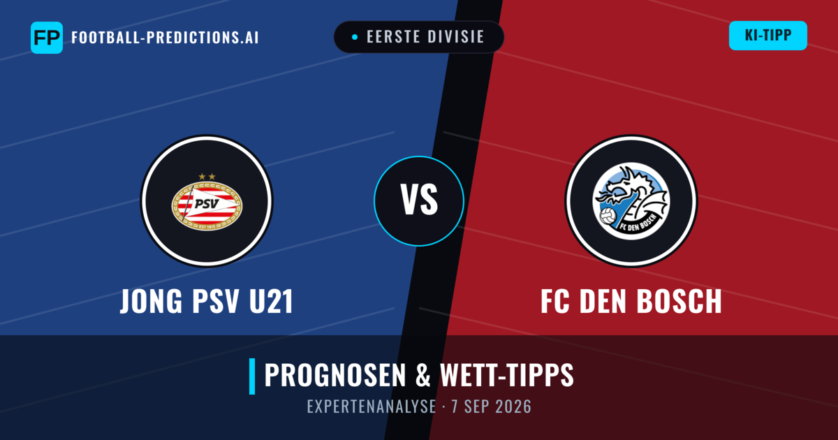Jong PSV U21 vs FC Den Bosch — Prognose und Spielvorschau