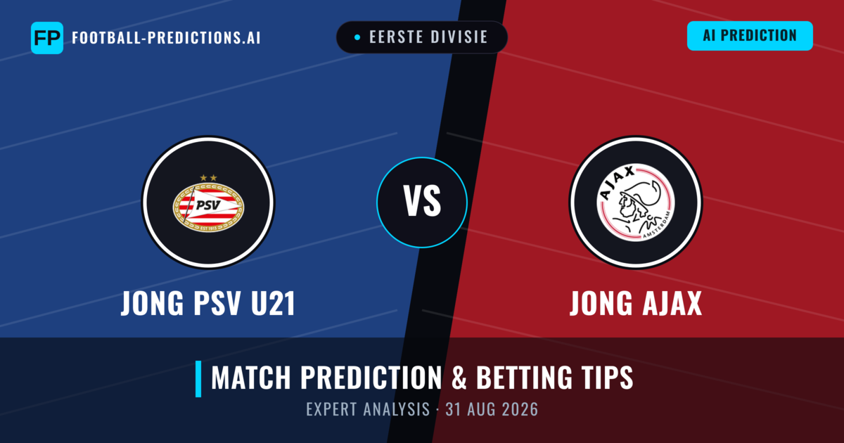 Jong PSV U21 vs Jong Ajax — match prediction & preview