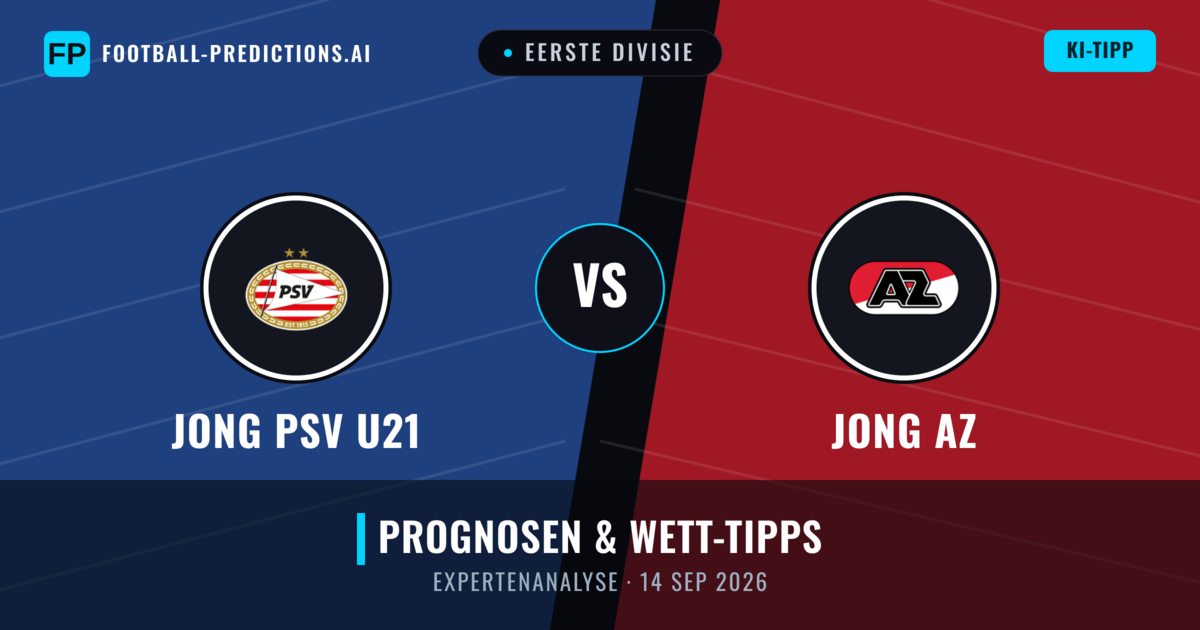 Jong PSV U21 vs Jong AZ — Prognose und Spielvorschau