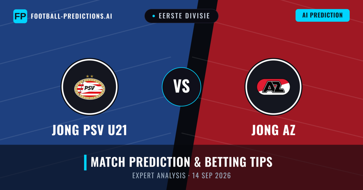 Jong PSV U21 vs Jong AZ — match prediction & preview