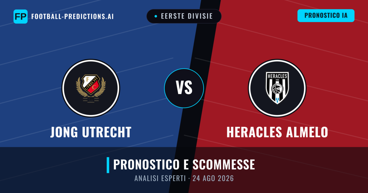 Jong Utrecht vs Heracles Almelo — pronostico e anteprima del match