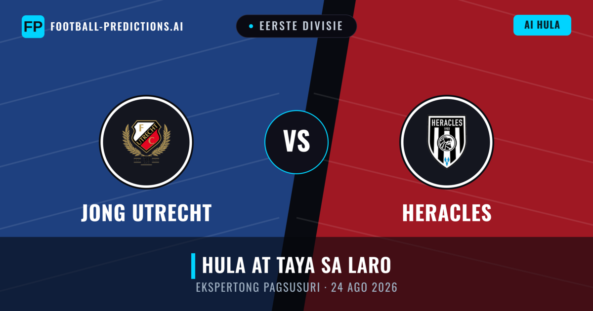 Jong Utrecht vs Heracles — hula at preview ng laban