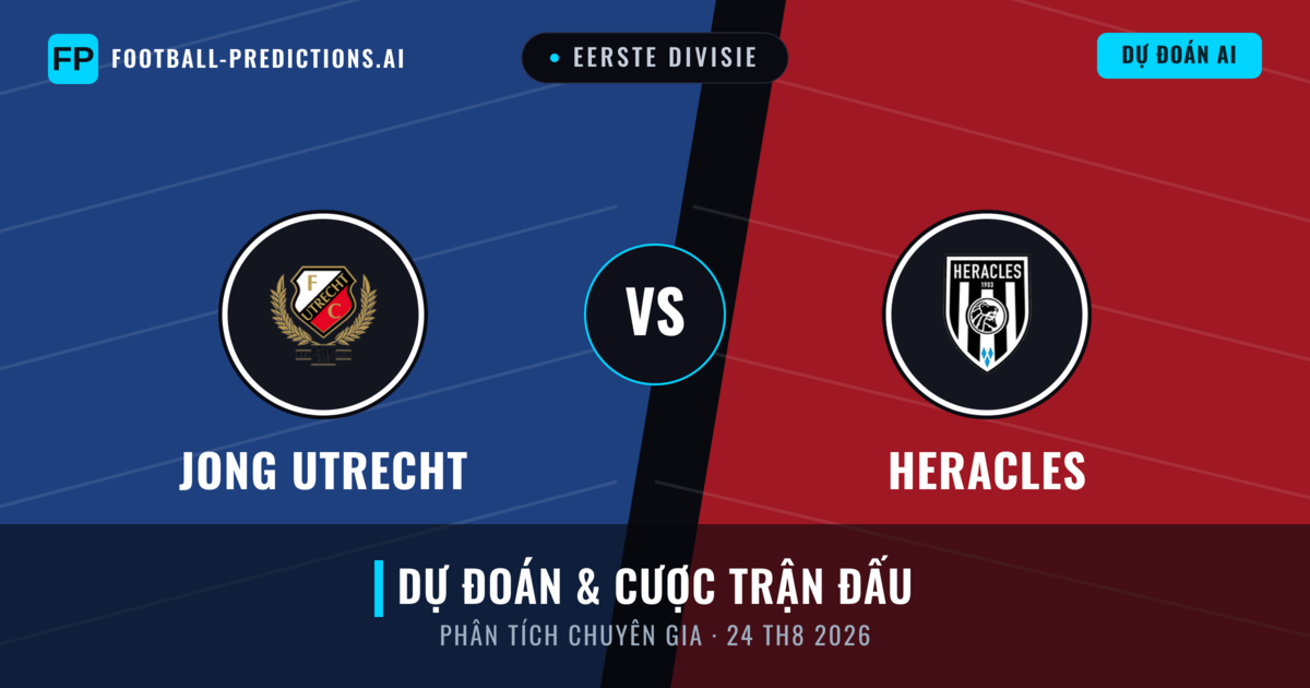 Jong Utrecht vs Heracles — dự đoán và xem trước trận đấu