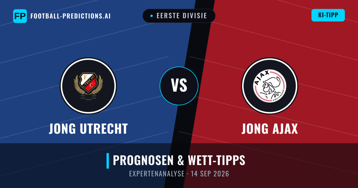 Jong Utrecht vs Jong Ajax — Prognose und Spielvorschau
