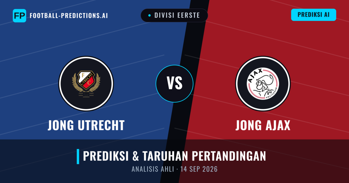 Jong Utrecht vs Jong Ajax — prediksi dan pratinjau pertandingan