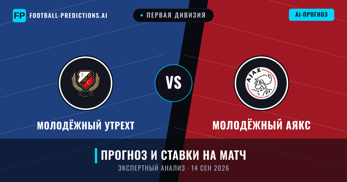 Молодёжный Утрехт – Молодёжный Аякс — прогноз и превью матча