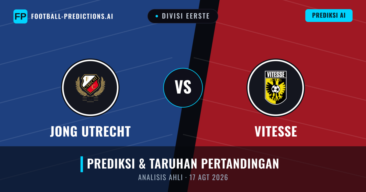 Jong Utrecht vs Vitesse — prediksi dan pratinjau pertandingan