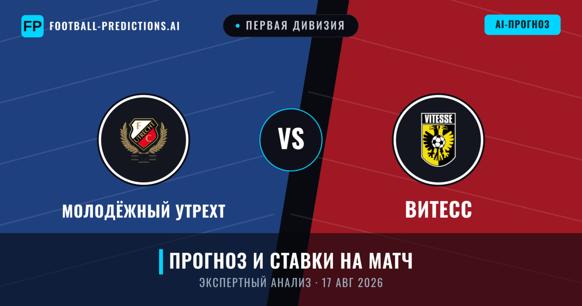 Молодёжный Утрехт – Витесс — прогноз и превью матча