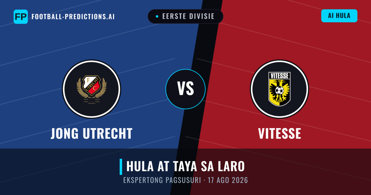 Jong Utrecht vs Vitesse — hula at preview ng laban