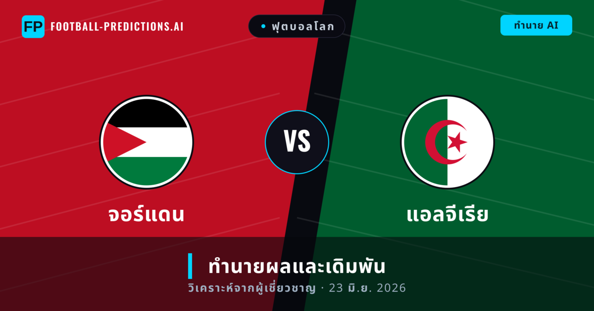 จอร์แดน พบ แอลจีเรีย — ทำนายผลและพรีวิวการแข่งขัน