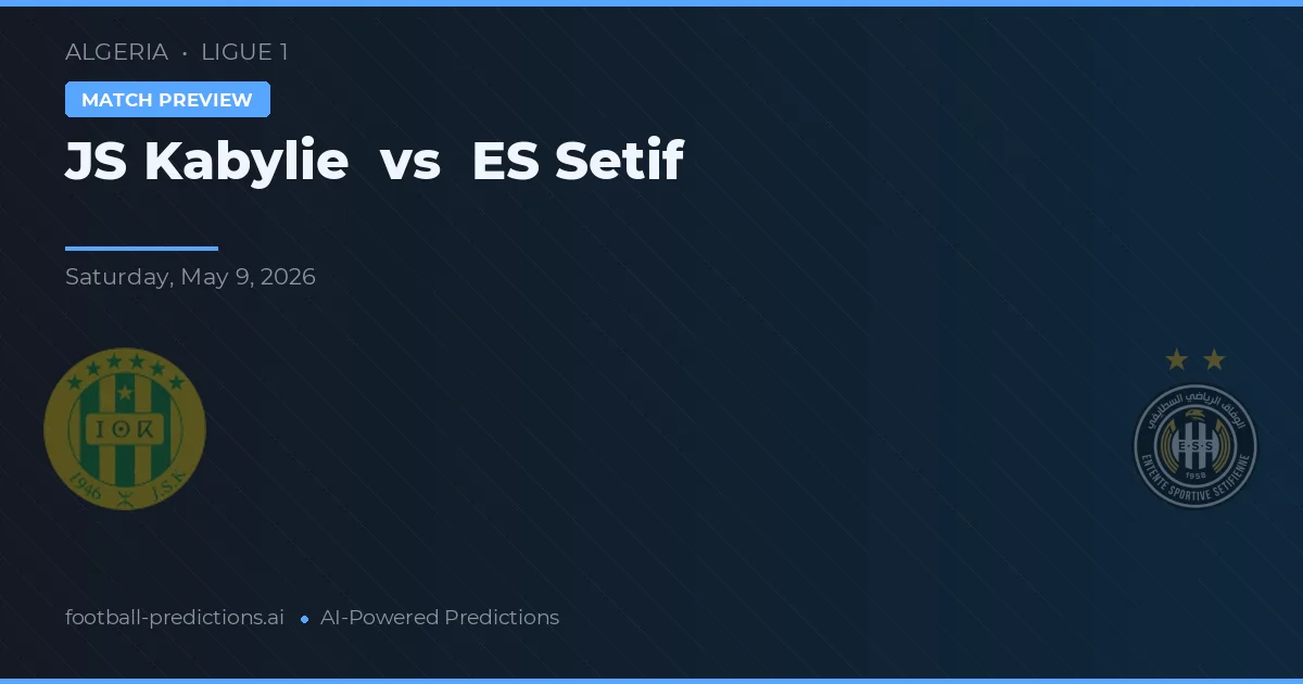 JS Kabylie vs ES Sétif — pronostico e anteprima del match