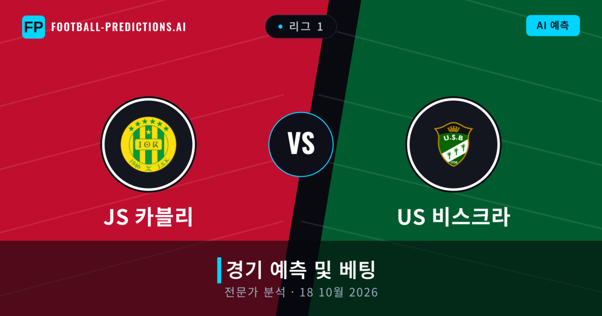 JS 카블리 대 US 비스크라 — 경기 예측 및 프리뷰