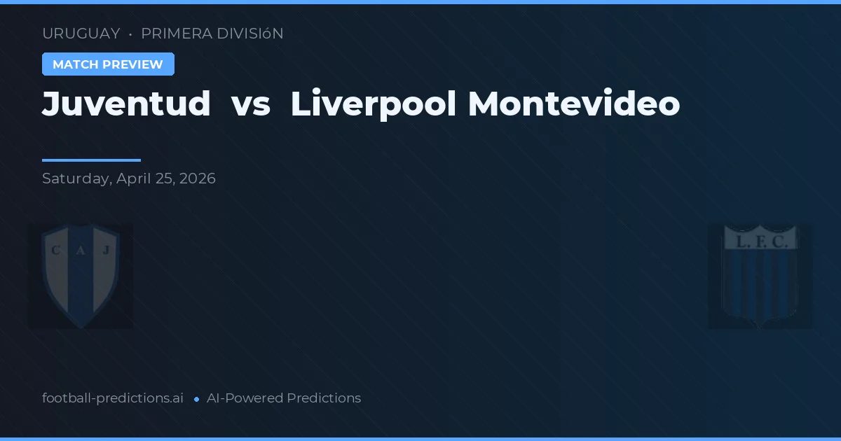 Juventud vs Liverpool Montevideo — Prognose und Spielvorschau