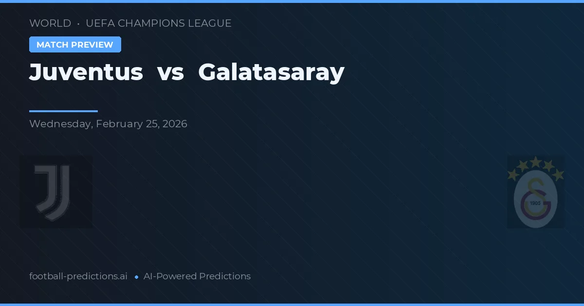 Juventus vs Galatasaray — Prognose und Spielvorschau