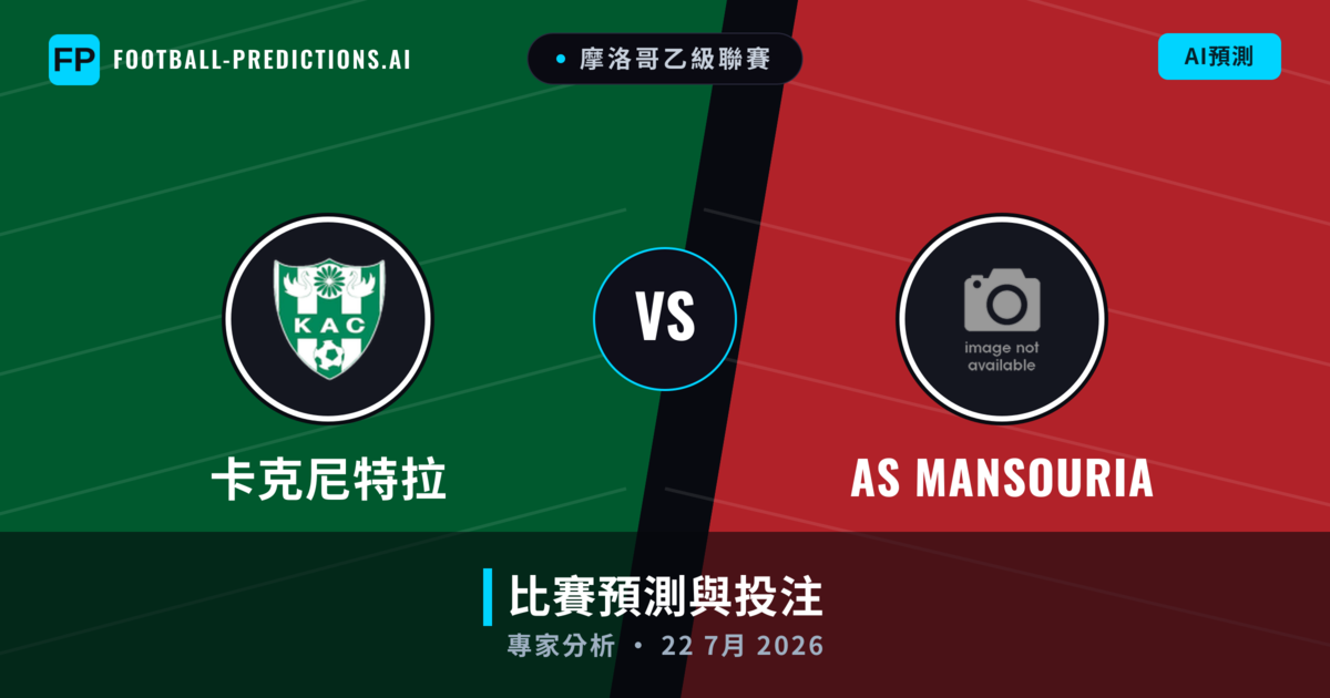 卡克尼特拉 vs AS Mansouria — 比赛预测和前瞻