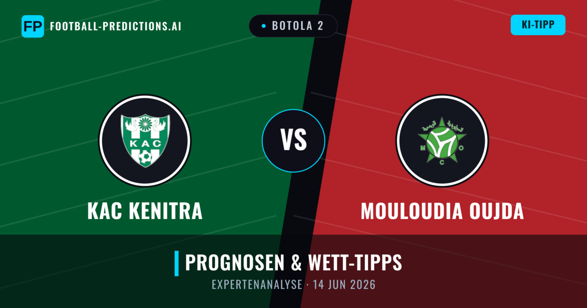KAC Kenitra vs Mouloudia Oujda — Prognose und Spielvorschau