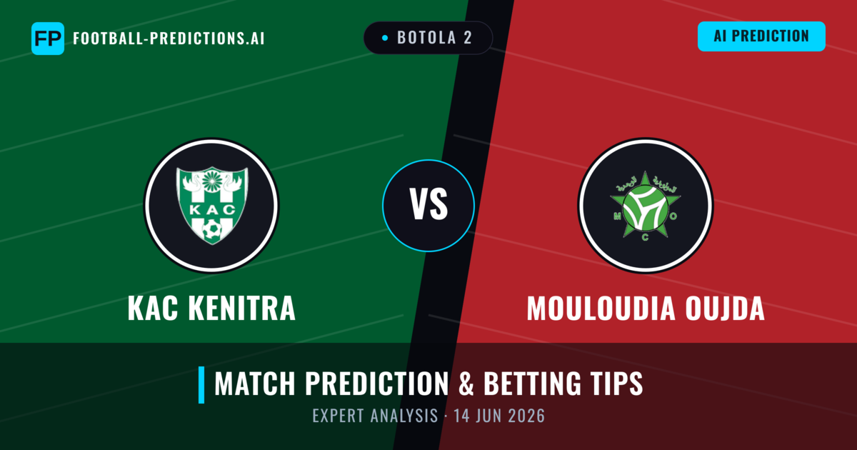 KAC Kenitra vs Mouloudia Oujda — match prediction & preview