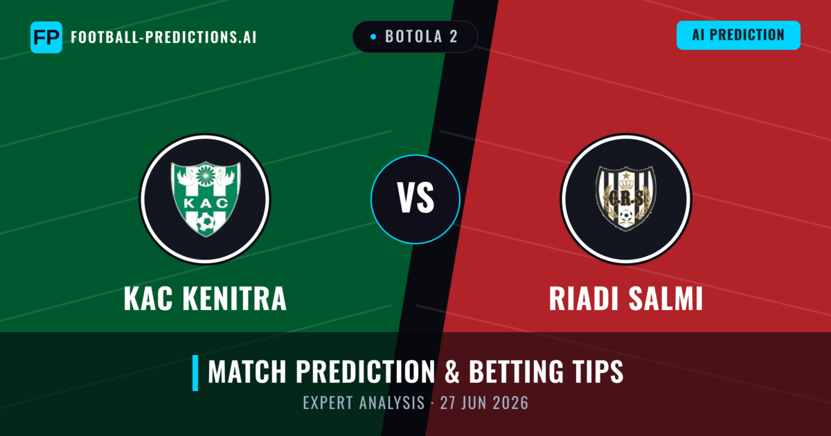 KAC Kenitra vs Riadi Salmi — match prediction & preview