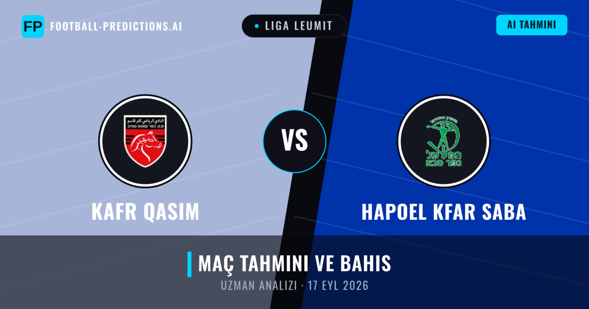 Kafr Qasim - Hapoel Kfar Saba — maç tahmini ve önizleme