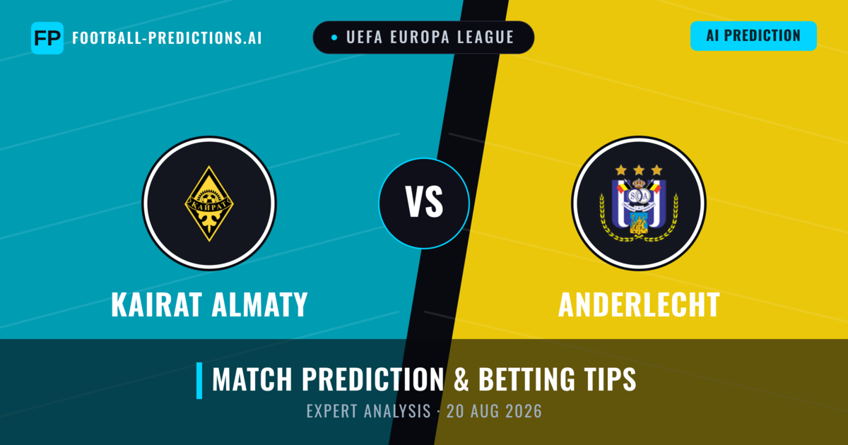 Kairat Almaty vs Anderlecht — match prediction & preview