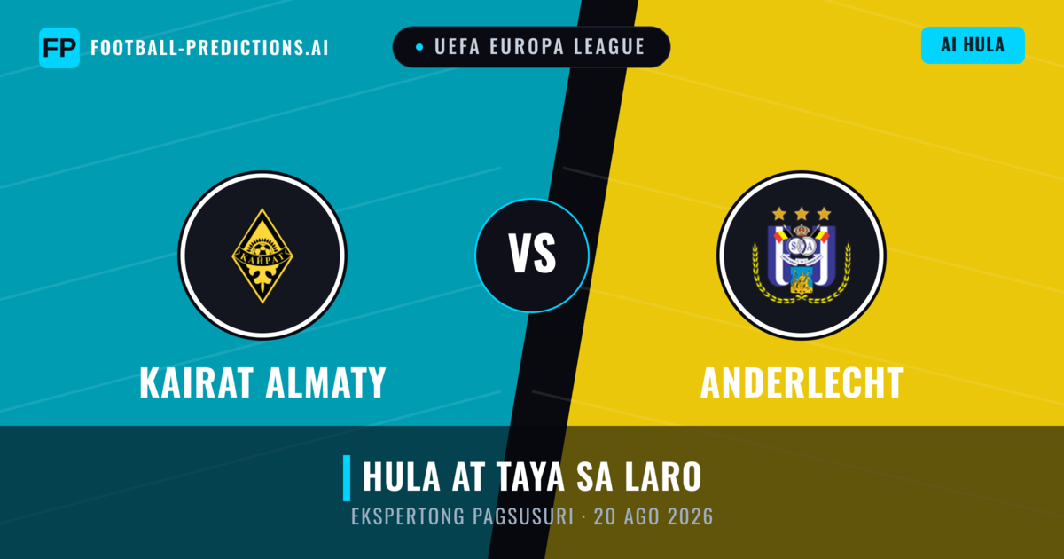 Kairat Almaty vs Anderlecht — hula at preview ng laban