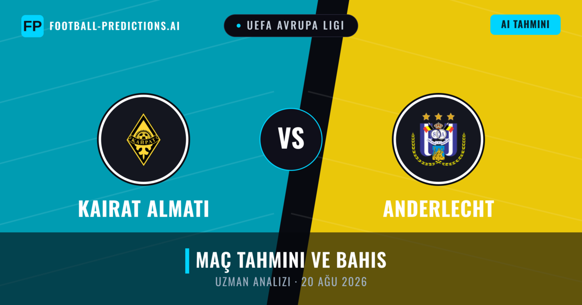 Kairat Almatı - Anderlecht — maç tahmini ve önizleme