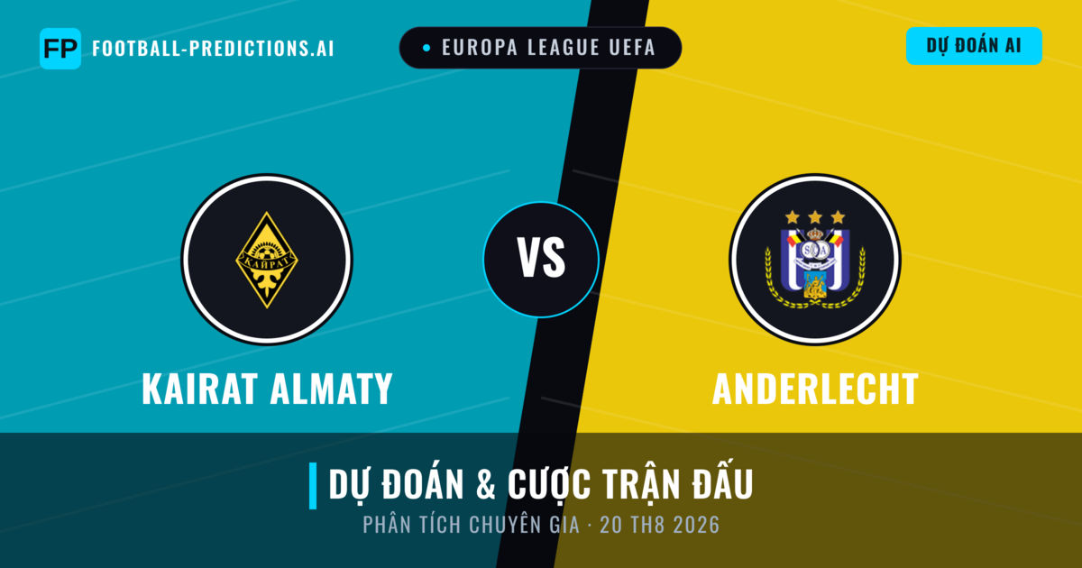 Kairat Almaty vs Anderlecht — dự đoán và xem trước trận đấu