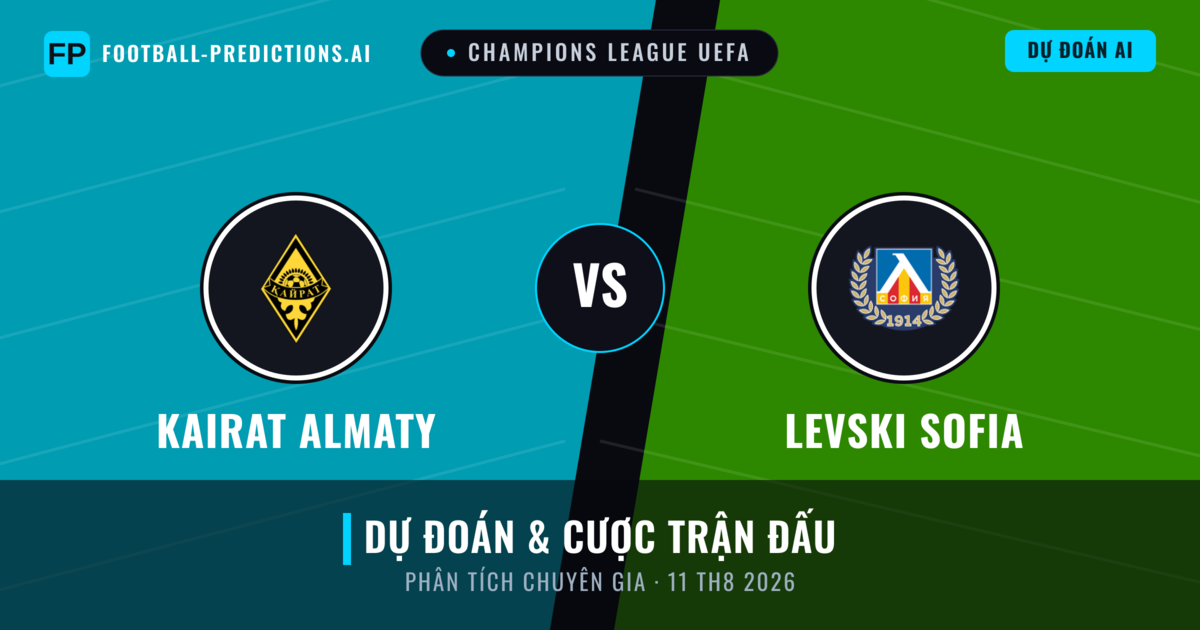 Kairat Almaty vs Levski Sofia — dự đoán và xem trước trận đấu