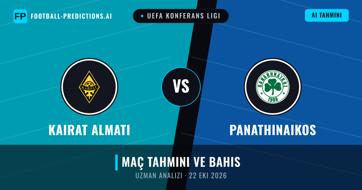 Kairat Almatı - Panathinaikos — maç tahmini ve önizleme