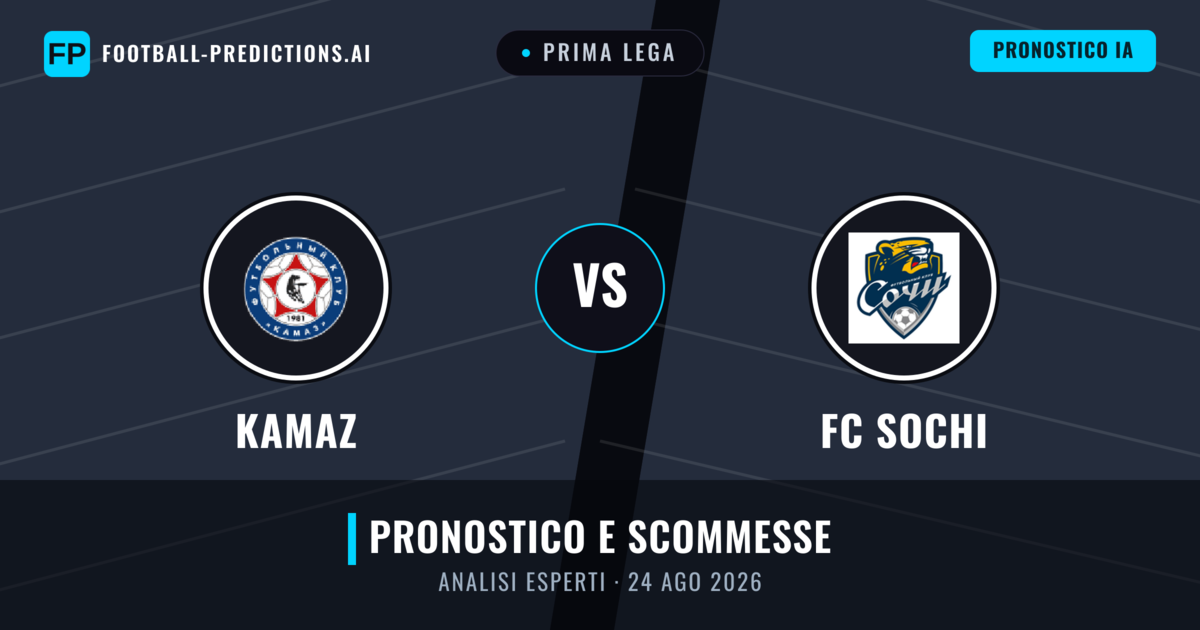 KAMAZ vs FC Sochi — pronostico e anteprima del match