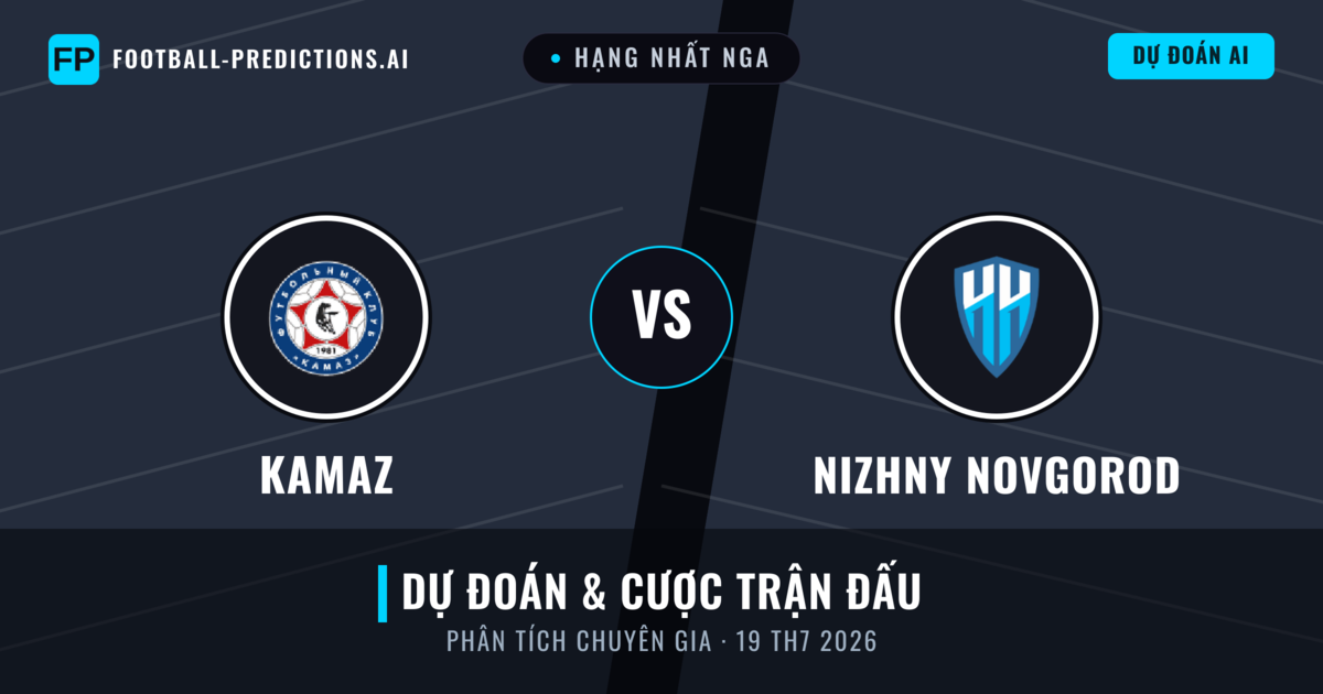 KAMAZ vs Nizhny Novgorod — dự đoán và xem trước trận đấu