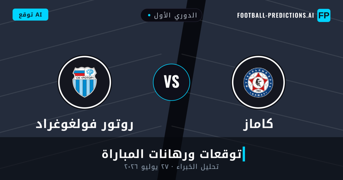 كاماز ضد روتور فولغوغراد — توقعات ومعاينة المباراة