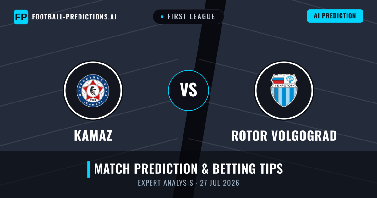KAMAZ vs Rotor Volgograd — match prediction & preview