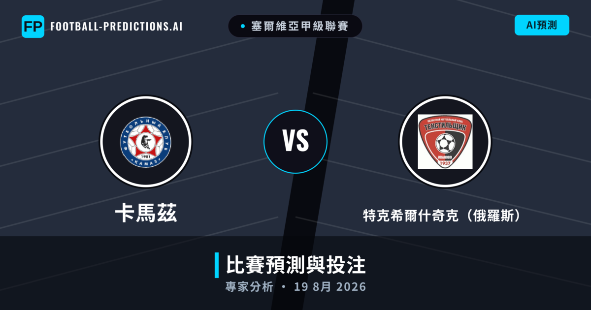 卡馬茲 vs 特克希爾什奇克(俄羅斯) — 比赛预测和前瞻