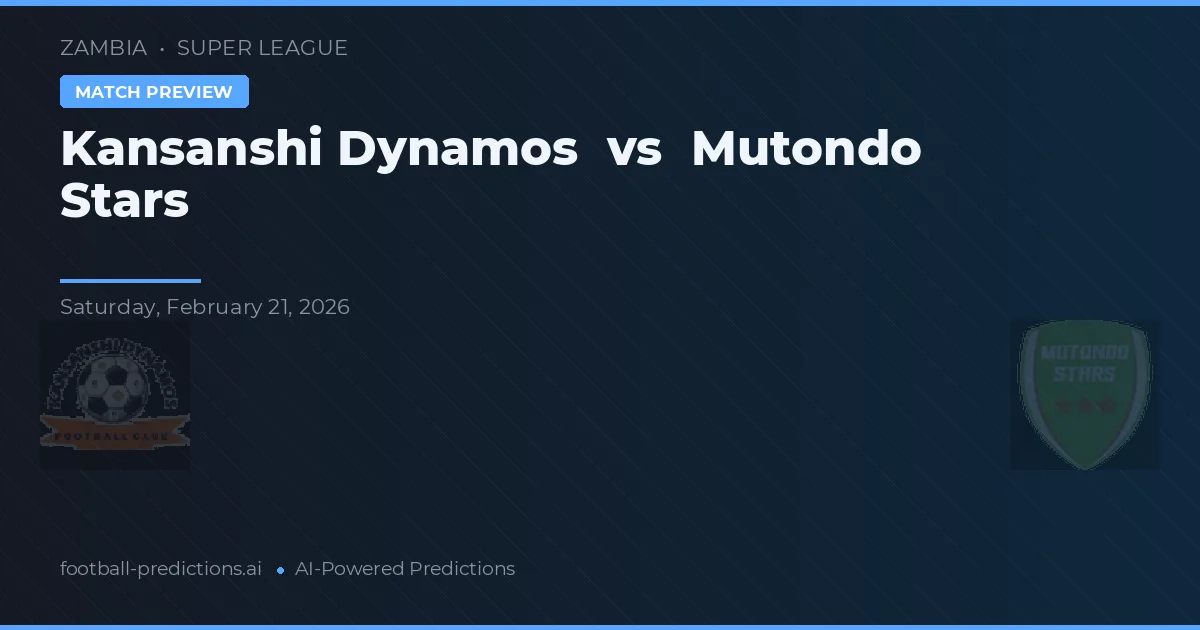 Kansanshi Dynamos vs Mutondo Stars — pronostico e anteprima del match