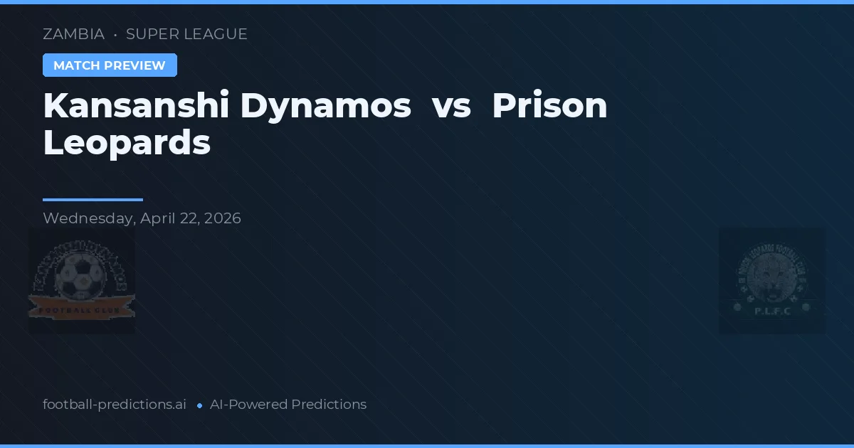 Kansanshi Dynamos vs Prison Leopards — match prediction & preview