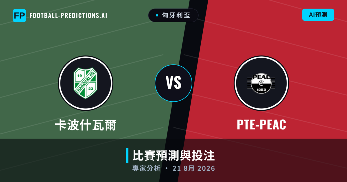 卡波什瓦爾 vs PTE-PEAC — 比赛预测和前瞻