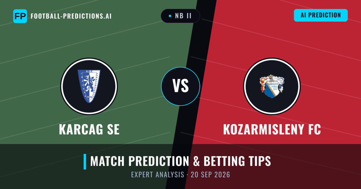 Karcag SE vs Kozarmisleny FC — match prediction & preview