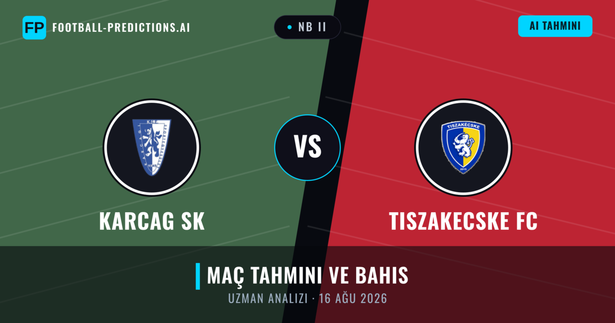 Karcag SK - Tiszakecske FC — maç tahmini ve önizleme