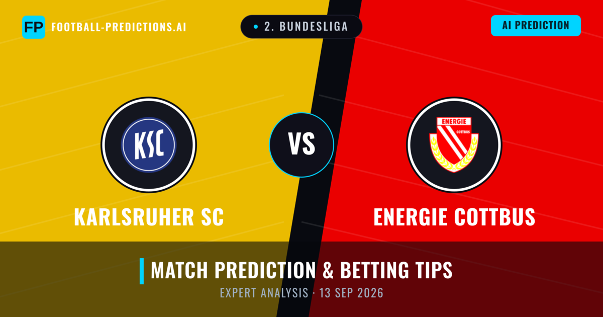 Karlsruher SC vs Energie Cottbus — match prediction & preview