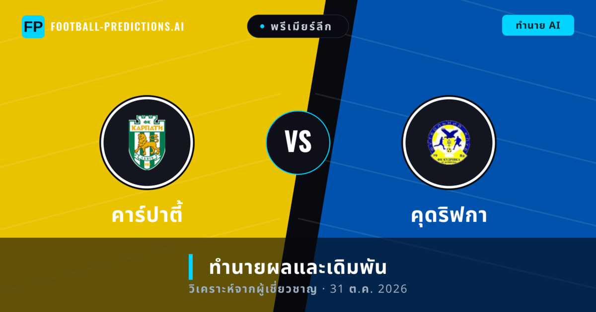 คาร์ปาตี้ พบ คุดริฟกา — ทำนายผลและพรีวิวการแข่งขัน