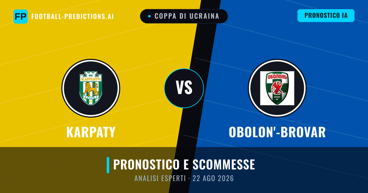 Karpaty vs Obolon'-Brovar — pronostico e anteprima del match