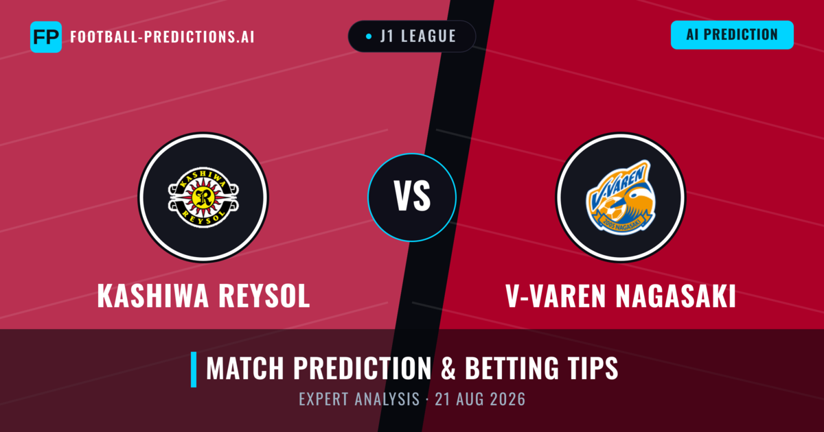 Kashiwa Reysol vs V-varen Nagasaki — match prediction & preview